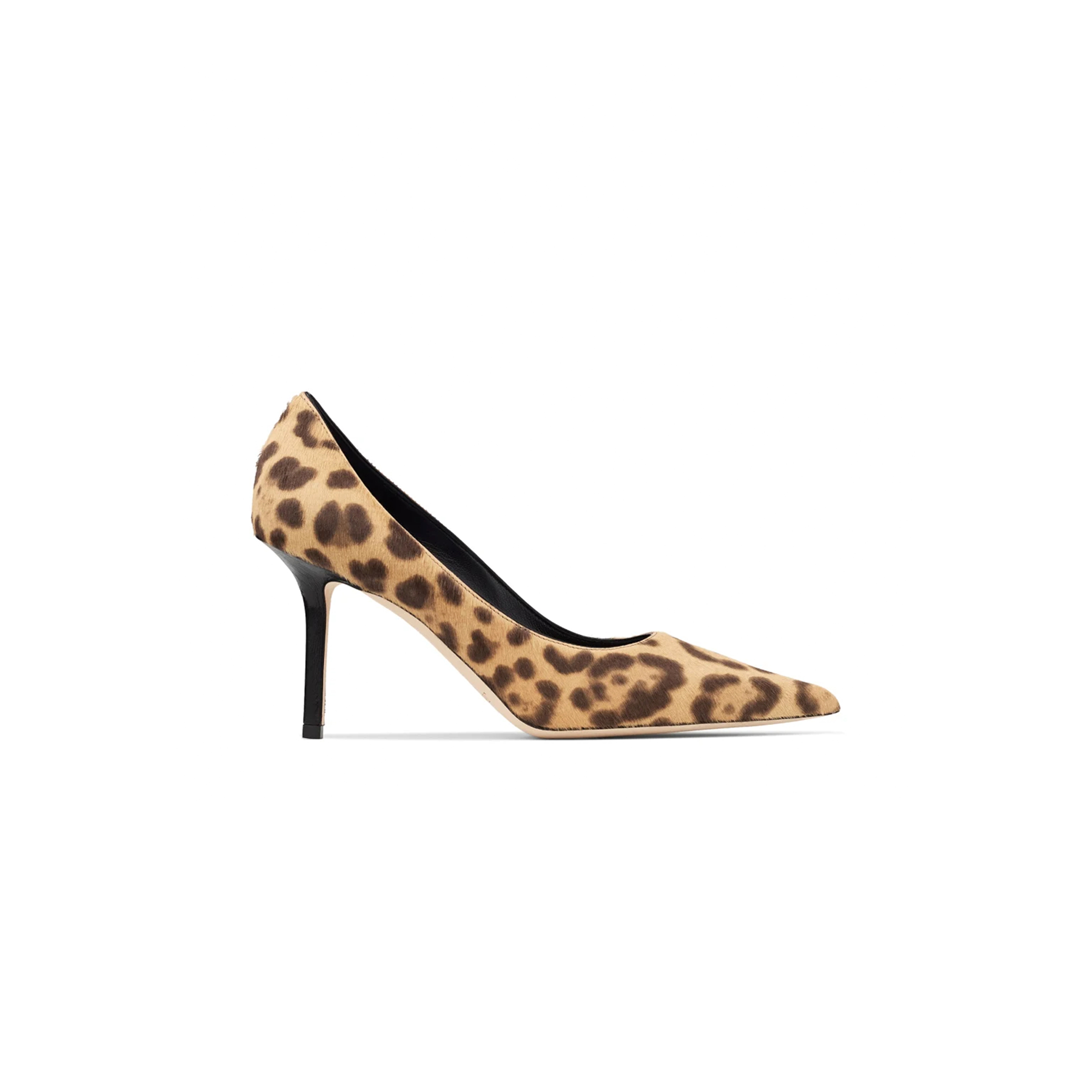 JIMMY CHOO LOVE 85 NATURAL LEOPARD PRINT PONY PUMPS LOVE85LOP